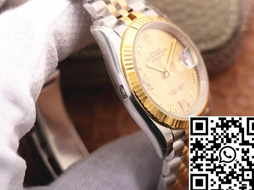 Diamond Dial Datejust 126233 Factory Rolex Gold EW 0101